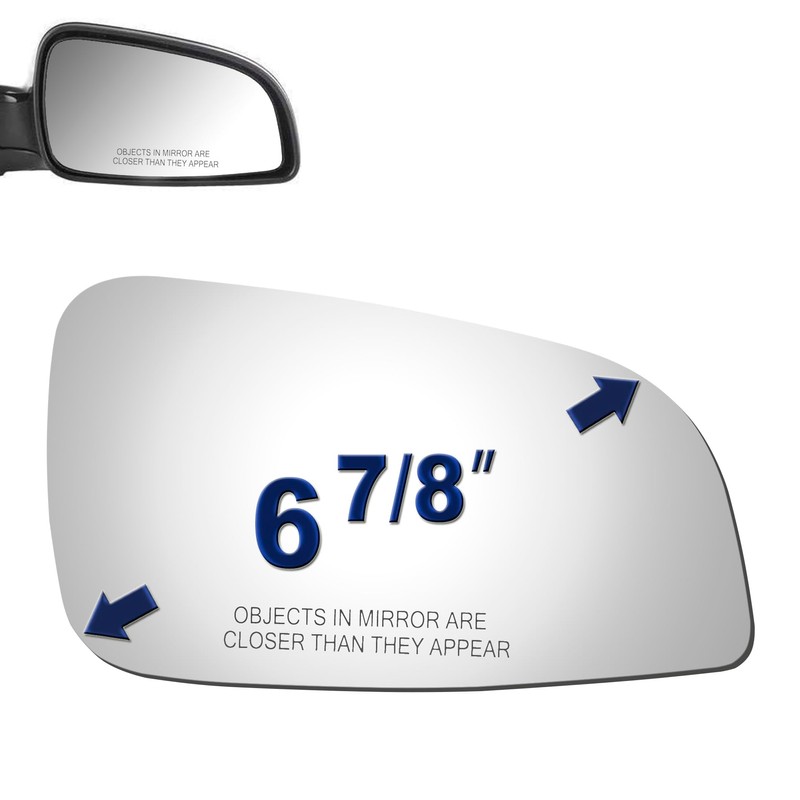 JZSUPER Side Mirror Glass fit for 2008-2012 Chevy Malibu LS,