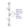 24 in MedGear Wall-Mount Bath Assisting Grab Bar, White &