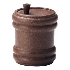 Mine PSTJ501 Shichimi Container Shichimi Container Barrel 2.2 x 2.8 inches (56 x 70 mm), Brown M44-178 Resin
