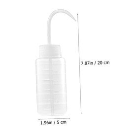 Gatuida 2pcs Refillable Hairdressing Squeeze Bottles Leak- Graduated Wash Bottles with Nozzle for Dyeing and Beauty Treatments at Home