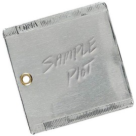 Forestry Suppliers 3" x 3", Double-Faced Aluminum Tags, Box of 50