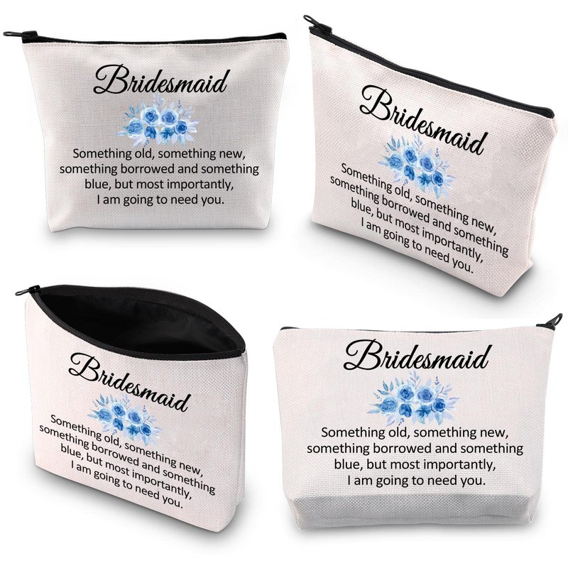 Bridesmaid Cosmetic Bag Bridesmaid Proposal Gift Something Old Something New