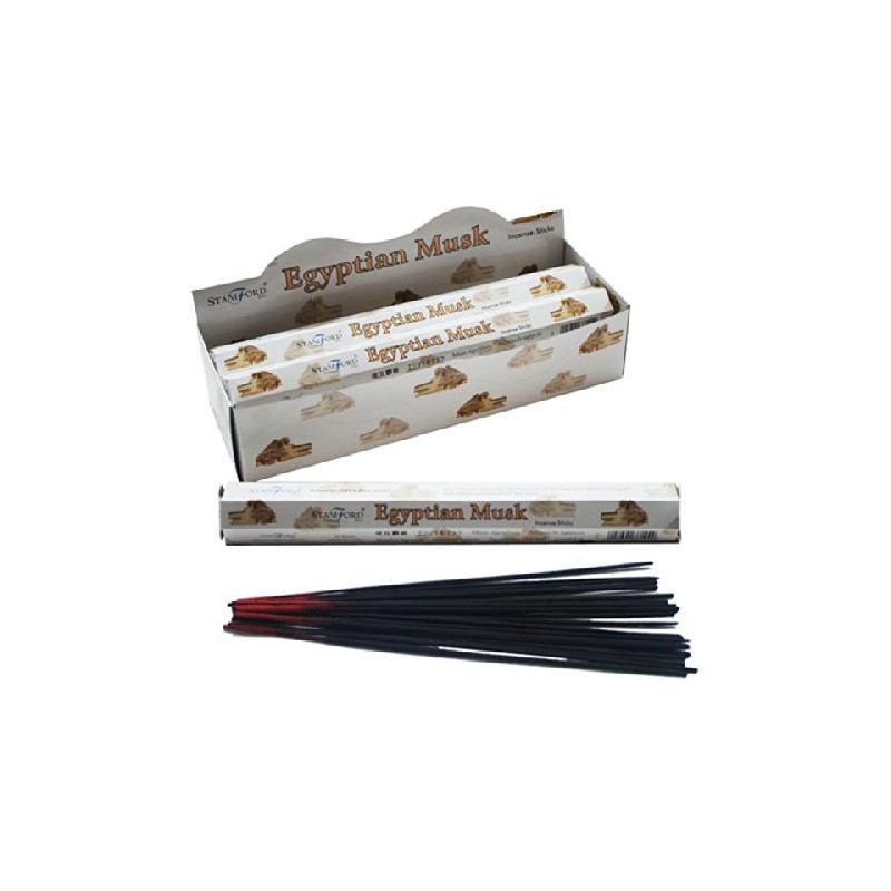 STAMFORD INC. 37144 Egyptian Musk Incense Sticks, 20 Sticks x