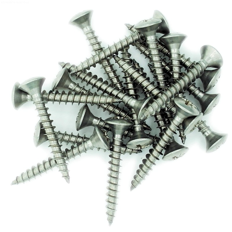No.4 x 0.65 (3mm x 16mm) Pozi Raised Countersunk Chipboard