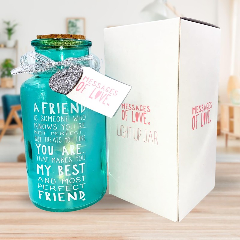 Messages Of Love Light Up Jar Friend | Birthday Unisex