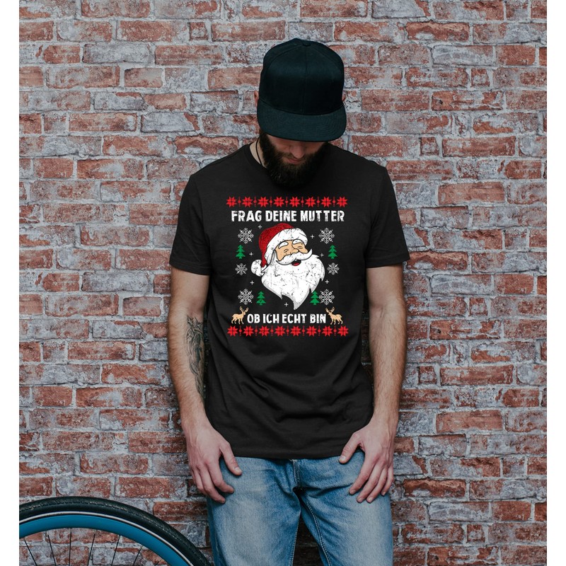 Ask Your Mother Men's T-Shirt | Christmas Santa Shirt Christmas