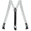 tiemart Pattern Design Suspenders (Soft Gray Henry Grain)