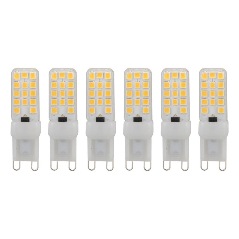 6PCS G9 LED Light Bulb Dimmable 5W 450LM 28 Beads