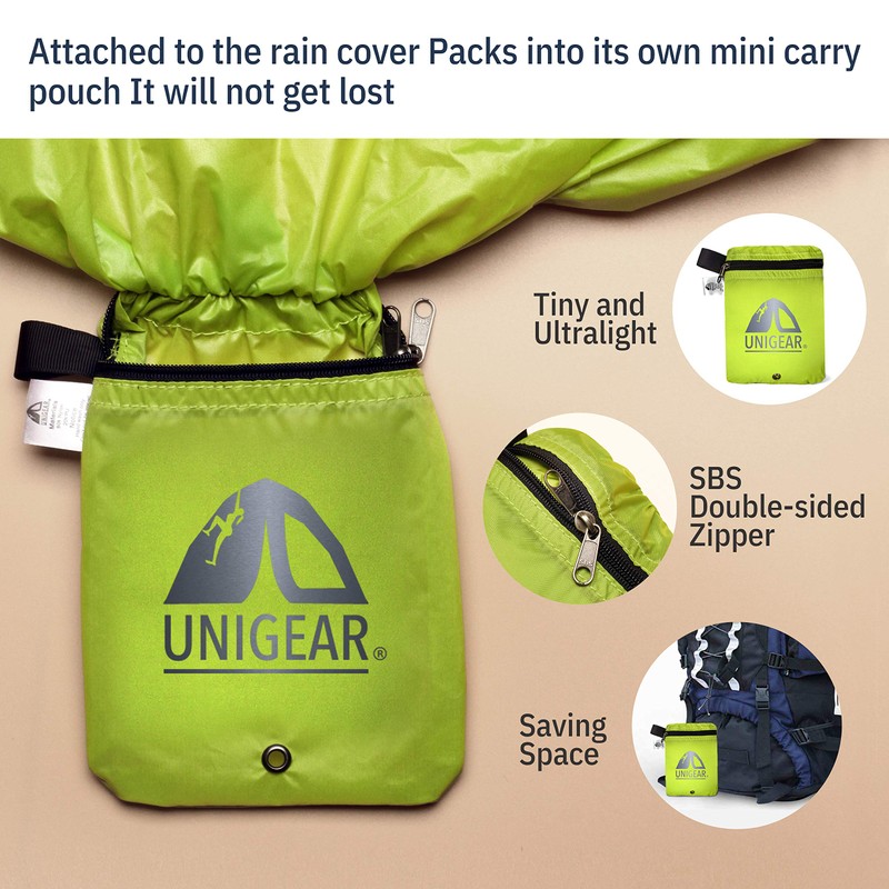 Unigear Rain Cover for Backpacks, Waterproof Rain Cover Rucksack Cover