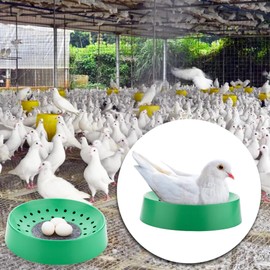 DQITJ 10 Pack Plastic Small Bird Nests Pigeon Nesting Bowls Quails Breeding Hatching Nest Canary Nest for Home Farm