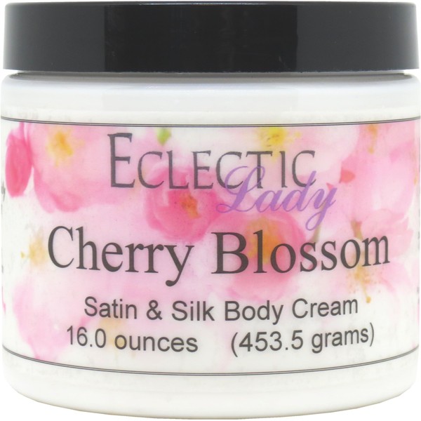 Eclectic Lady Cherry Blossom Satin and Silk Cream, Body Cream,