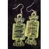 HARD ROCK CANDY GLITTER EARRINGS SWEET LOLLIPOP HANDMADE CHOOSE 1