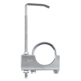 SANTUO Exhaust Clamp, Muffler Hanger, 2 Inch Heavy Duty U-Bolt Clamp with Thin Profile, Galvanized Universal Clamp On Exhaust Hanger for Car and Truck Exhaust Pipe, Universal Fit and Easy Installation