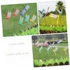 Kisangel Spring Bed Fake Dragonfly Stake Decor 20pcs Dragonfly Garden