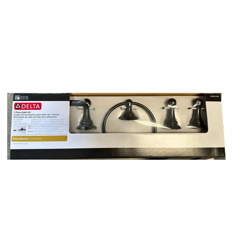 Delta Pro63-VBR 3 Piece Providence Venetian Bronze Towel Rack Toilet