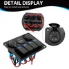 Vkinman 4 Gang Rocker Switch Panel with Dual USB Charger,