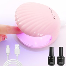 UV LED Nail Lamp with Top Coat and Base Coat Set, 2 Pcs 15ml Nail Dryer UV Light for Gel Nails UV Nail Light Gel Nail Polish Fast Nail Polish Curing Lamps Manicure Tools