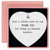 Heart Shaped White Ceramic Ornament-Teacher Appreciation Gift-Just a Little Note