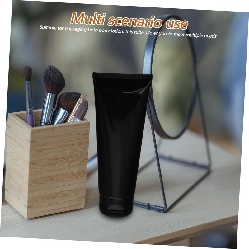 Ipetboom Travel Size Plastic Squeeze Tube 200g Black Glossy Hair