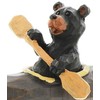 The Bridge Collection Canoeing & Kayaking Black Bear Figurines, Set