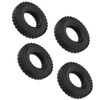 4Pcs 20mm Width Shoe Sole Pattern Tyre for Tamiya Tractor