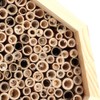 Mason Bee House Wooden Hexagon Bee Habitat Bug Room Hotel