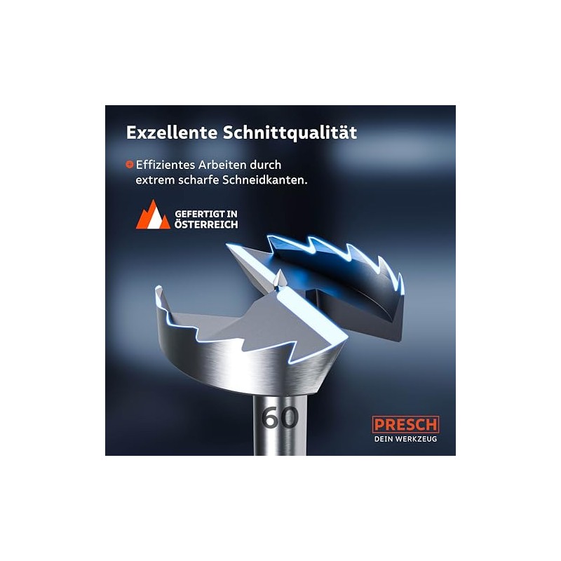 Presch Forstner drill bit, diameter 60 mm, extremely sharp, durable