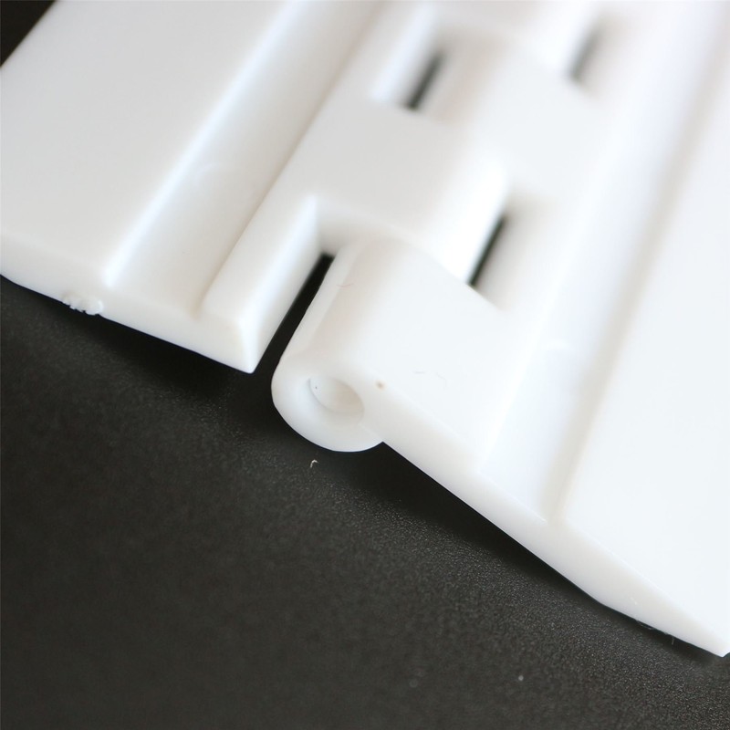Pack of 2 x White Acrylic Hinges 75mm x 45mm