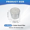 PATIKIL Gutter Guard Filter 3.9"-3.4", 2 Pcs PVC Termination Cap