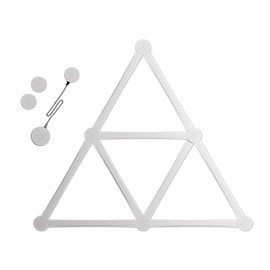 9PCS 5V USB Smart Wall Light RGB LED Light Bars, 16M+ Color Dimmable Music Sync DIY Home Decor Light Bars for Gaming Party Streaming Lovers, Bluetooth APP Controller LED Night Light (9PCS White Set)