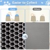 Grey Foldable Cat Litter Mat, 60 x 45 cm, Honeycomb