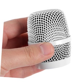 Parliky Microphone Mesh Head Replacement Metal Grille Pop Filter Cover for Wireless Corded Mics