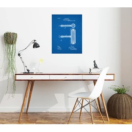 Wallpaper Hanger Roller Patent Print Blueprint (8" x 10") M14540