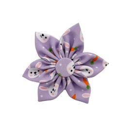 Huxley & Kent Pet Pinwheel - Funny Bunny (Large) - Easter/Spring Collar Accessory for Dogs/Cats - Bow Collar Attachment - Cute, Comfortable Accessory - H&K Pinwheel for Pets