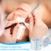 12 Cintas Extension Pestañas Micropore Transpirable Blanco