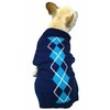 'Argyle Knit Pet Sweaters Clothes for Dogs Pets, Classic Blue