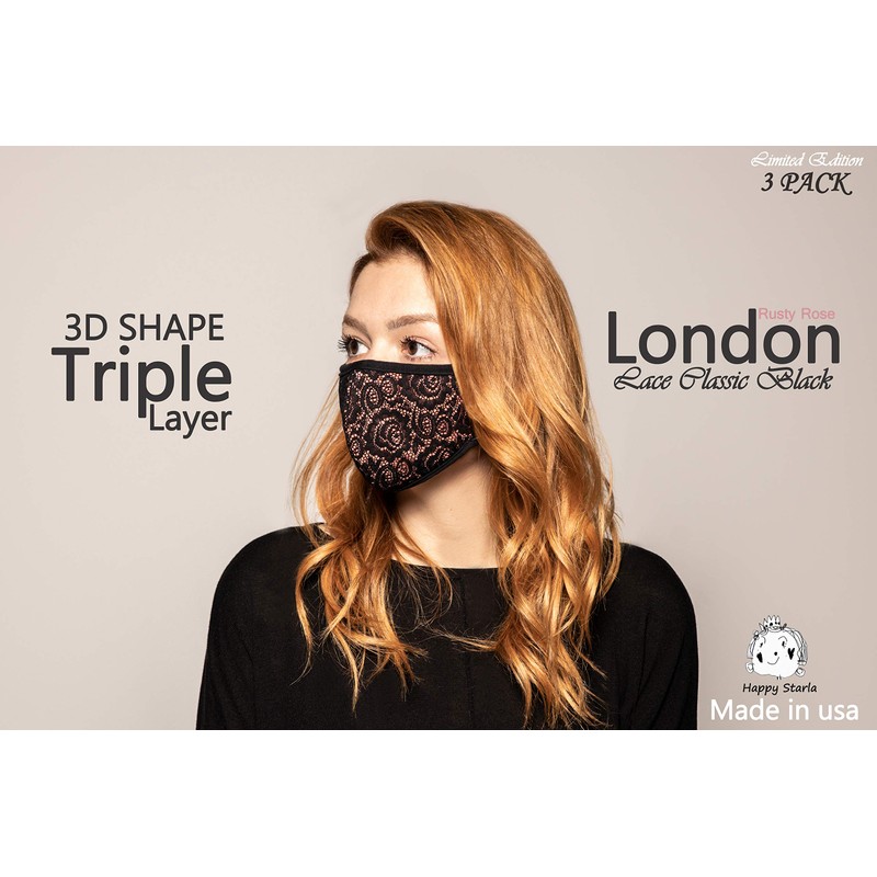 Econo High - Women Fashion Rusty Rose Floral Lace Face