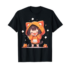 Cute Kawaii Girl Orange Kawaii Character T-Shirt