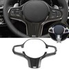 Steering Wheel Button Trim Cover Carbon Fiber Style Fits for