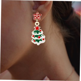 CORHAD Elegant Christmas Tree Earring Set Xmas Earring for Women Girls Festive Decorative Xmas Ear Jewelry