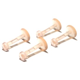 From Da Factory Secret Piercing Series Push Pin Retainer, Set of 4, Cartilage Piercing, Resin Bone Resin