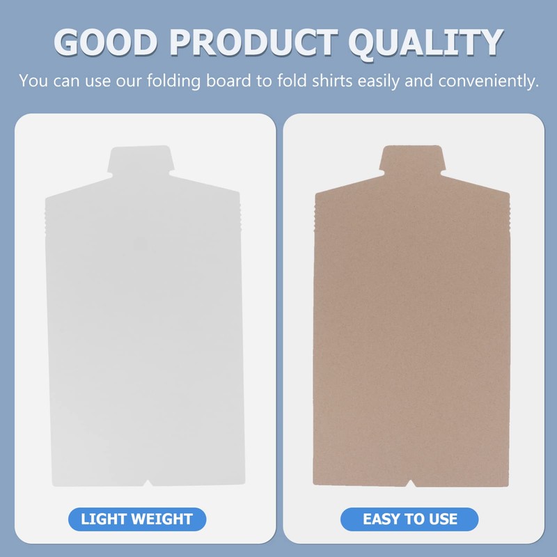 Healifty Cardboard Shirt Inserts Folding Forms, 20 Pcs Cardboard Shirt