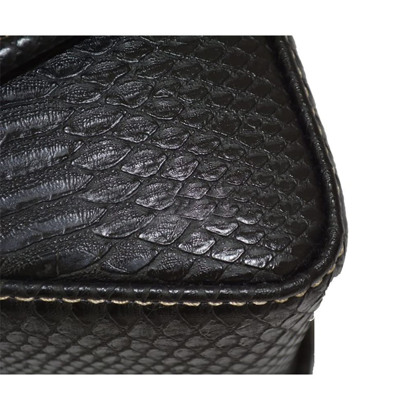 TOTMOX PU Leather Motorcycle Left and Right Saddle Bags, Large