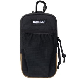 OneTigris Cell Phone Pouches Christmas Gift for Men, EDC Utility Gadget Waist Bag Zipper for Screen Size 4.7"-6.7" - Color: Black