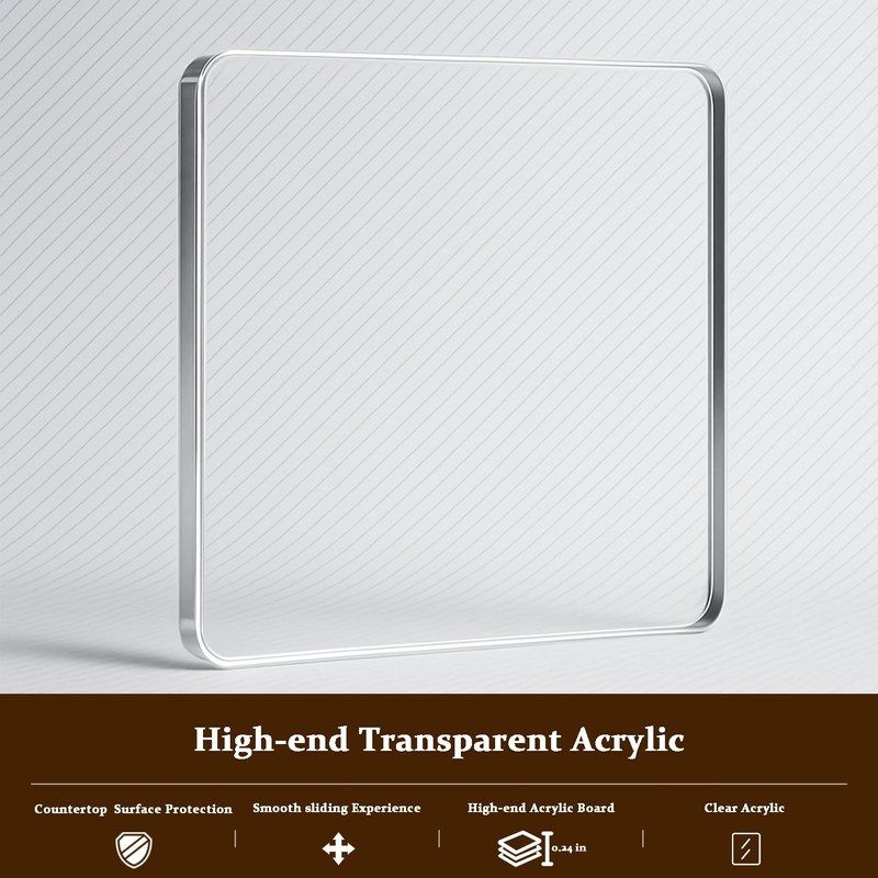 Transparent Acrylic Appliance Slider – 13” x 9.45” Coffee Maker