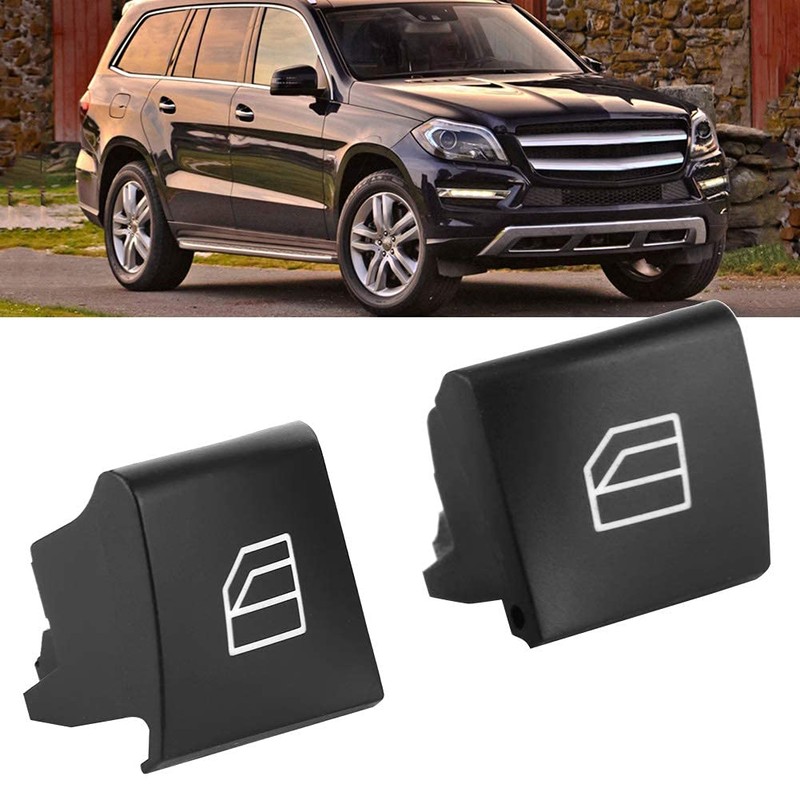 2 Piece Window Master Switch Cover, Car Window Keycap for