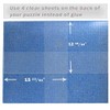 Puzzle Glue Sheets Clear Extra Large Puzzle Saver Peel and