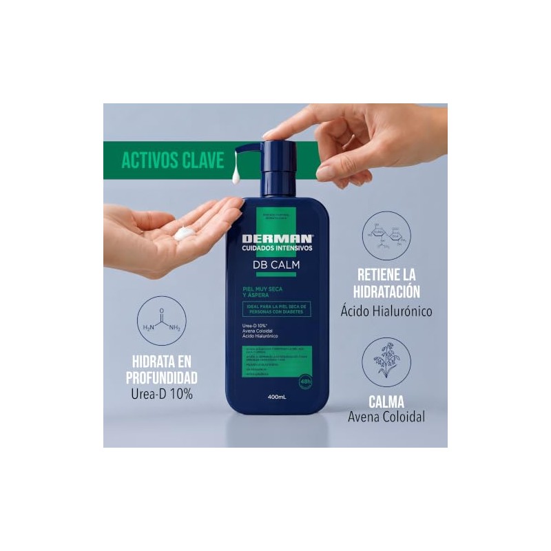 Derman DB Calm Emulsión Corporal │ Urea-D 10% + Ácido