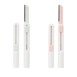 Akkerds Facial Razor Face Makeup (1 Each Pink/Green), Pack of 2