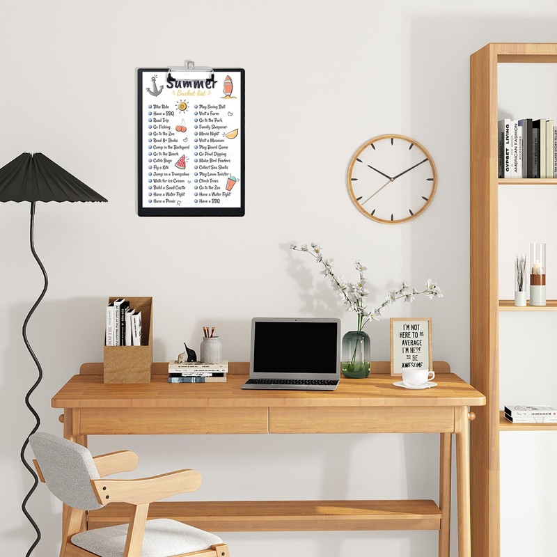 Hotyin Clipboards A4 Pack of 5 Clipboards with Flat Clip,